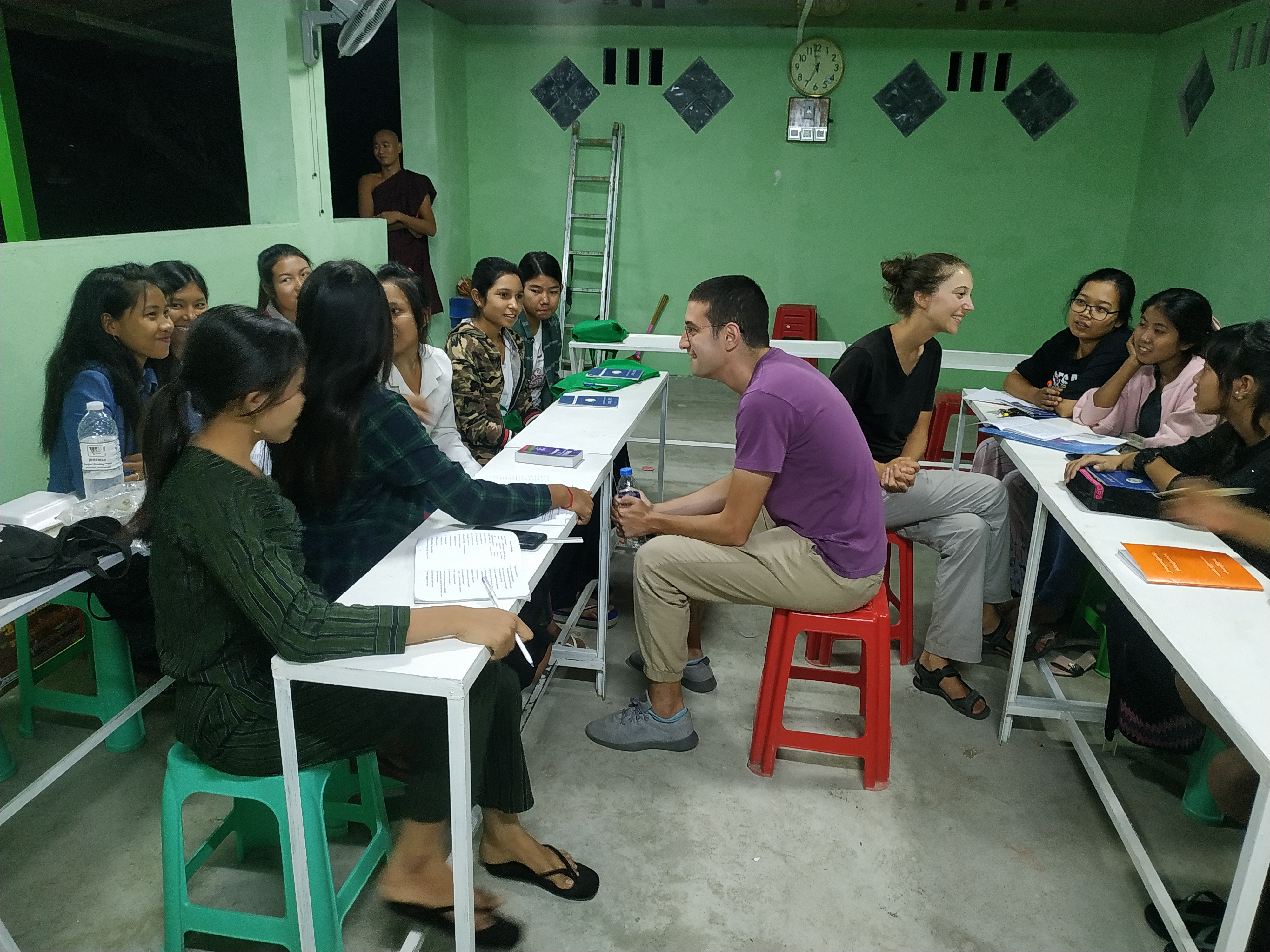 Trying to listen intently